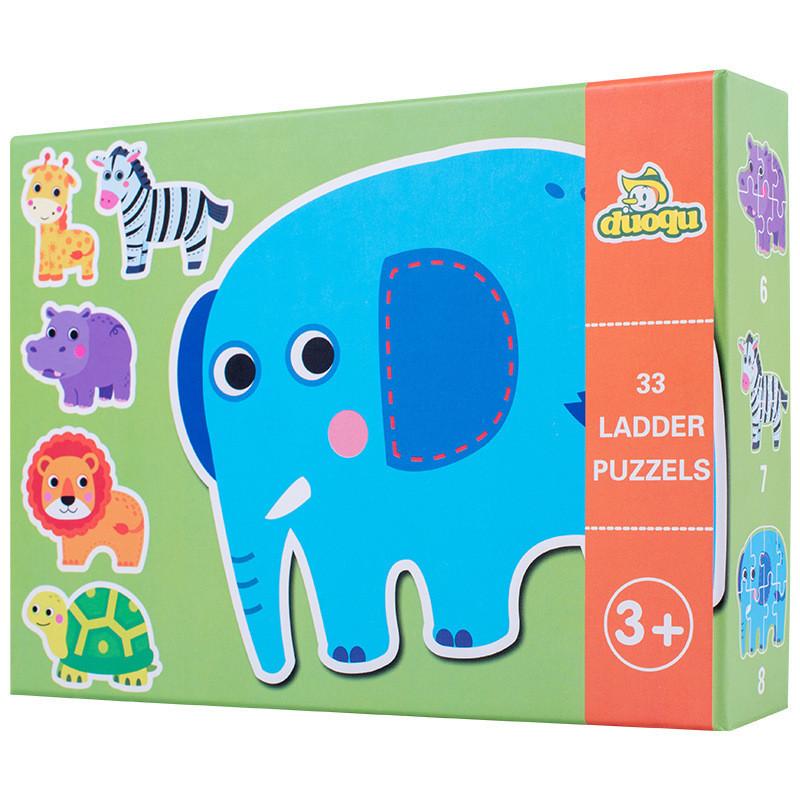 Wooden Animal Puzzle For Kids With Educational Fun And Motor Skills Development For Early Learning