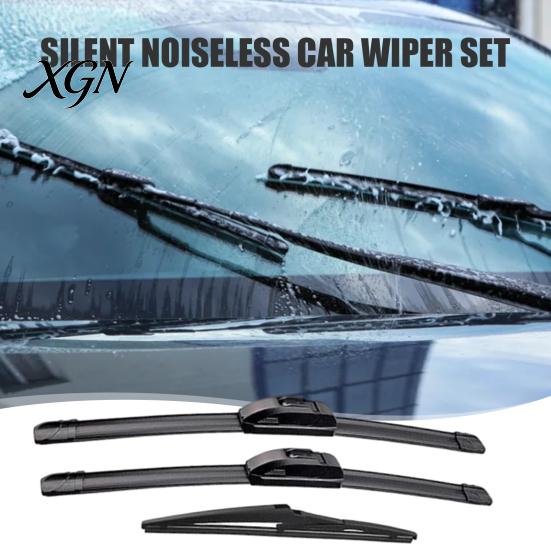 Flexible Windscreen Wipers Car Wiper Blades 3 Piece Set for Mazda CX-5 CX-9 Pre-2017/2017+, 24"+18"+14" Anti Aging Windshield Front and Rear