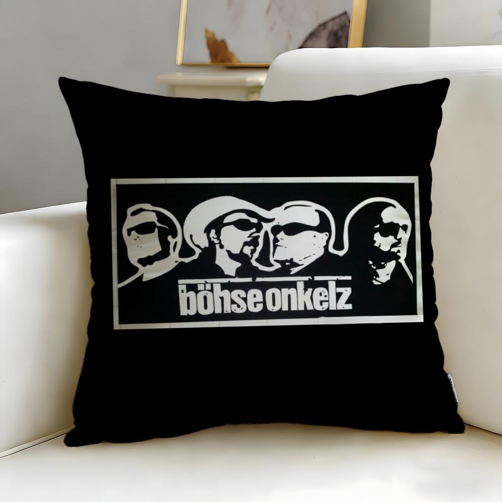 Popular Bbohse Onkelzied Cushion Cover Soft EasyWash Pillow Case Versatile for Couch Bed Travel and Office