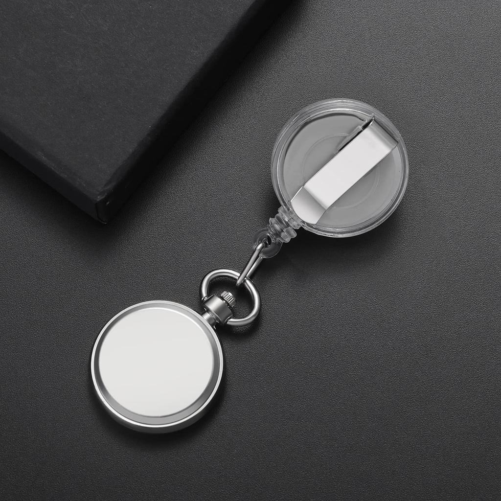 Lancardo Watch Nurse Силиконовые карманные часы с зажимом, эластичные жемчужные часы с цветком для медсестры, женские аналоговые карманные часы, идеальный подарок для кормящих матерей