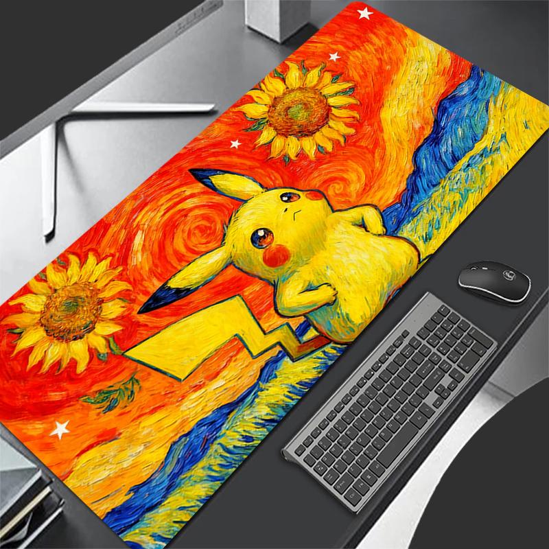 Mouse Pad rubber table XXL Pokemon Pikachu Mini Pc Gamer Desk mat Computer Keyboard Pad Big gaming accessories carpet mousepad