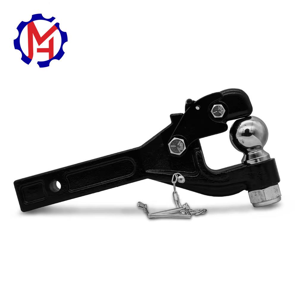 Car modification trailer hook arm tiger head rogue hook adapter trailer square mouth seat towing hook battle axe hook rear of th