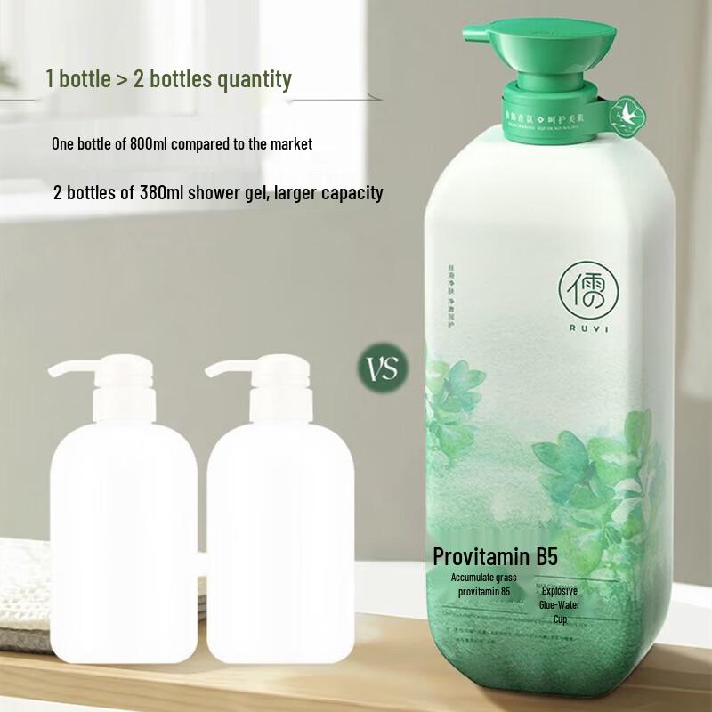 Ruyi Centella Asiatica Vitamin B5 Moisturizing Shower Gel
