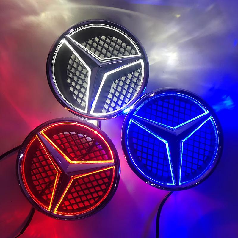 Светящийся светодиодный логотип-эмблема звезды на решетку радиатора для Mercedes Benz W205 C E R ML GL GLA CLA CLS 2013-2016