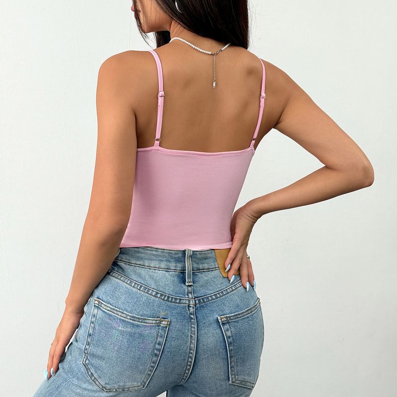 Cross-Border Sexy Stitching Tied Sexy Street Shot Fishbone Sling Fancy Inner Wear Blouse Fishbone Bra