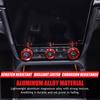 For Ford Ranger -2025 Red Volume Tune Knob Air Conditioner Knob Cover Trim