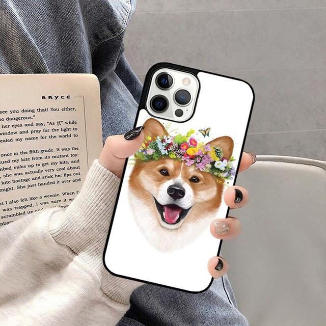 Милый корги Чехол для телефона Задняя крышка для iPhone 17 Air 16 15 14 13 11 12 Pro Max PlusS Чехол Coque