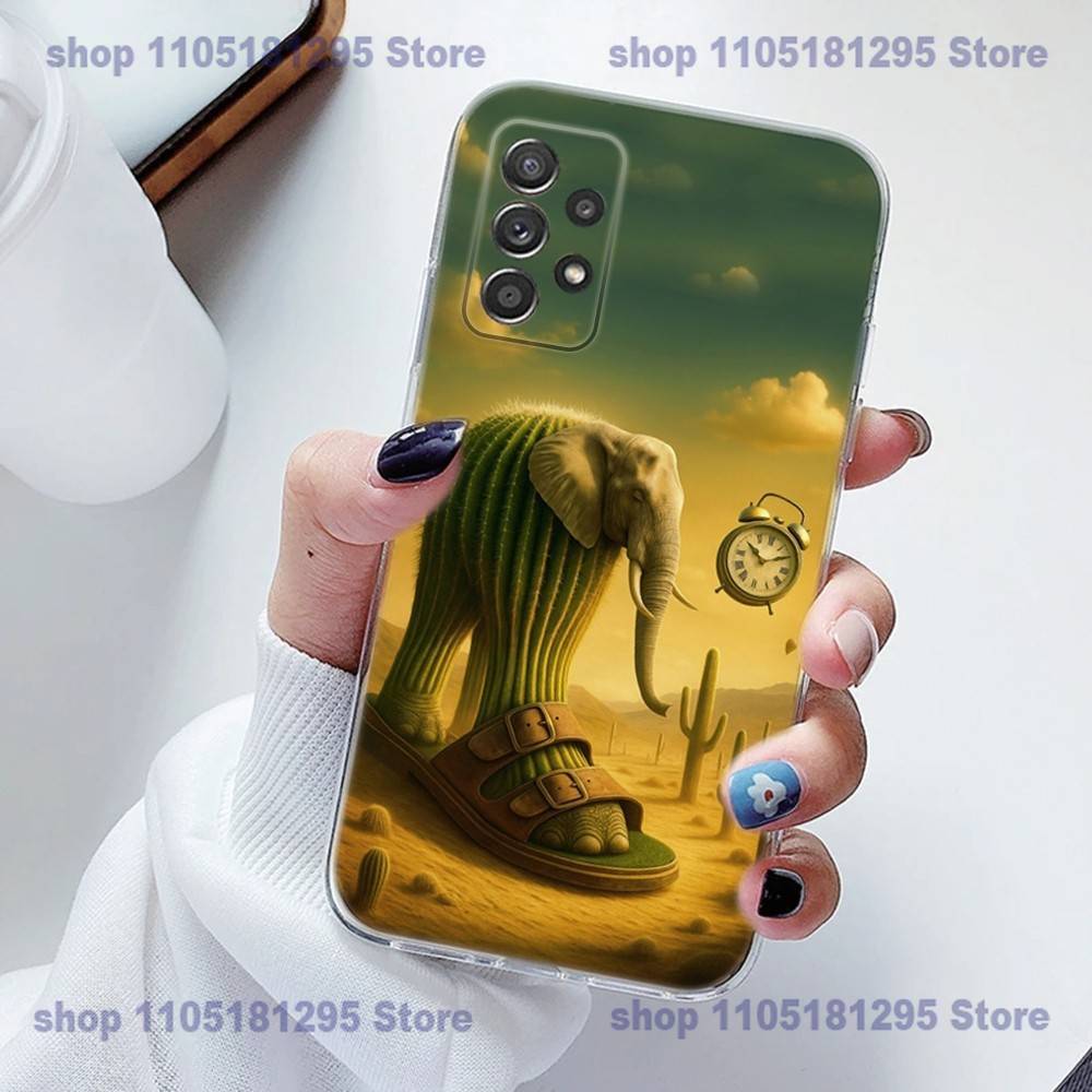 ITALIANO BRAINROT animal Phone Case Silicone For Samsung S23,21,22,20 FE lite,S10,9,PIus,A70,Soft Transparent