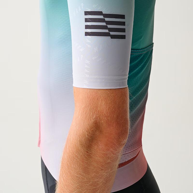 Мужская велосипедная майка MAAP Blurred Out Pro Hex Jersey 2.0 с коротким рукавом