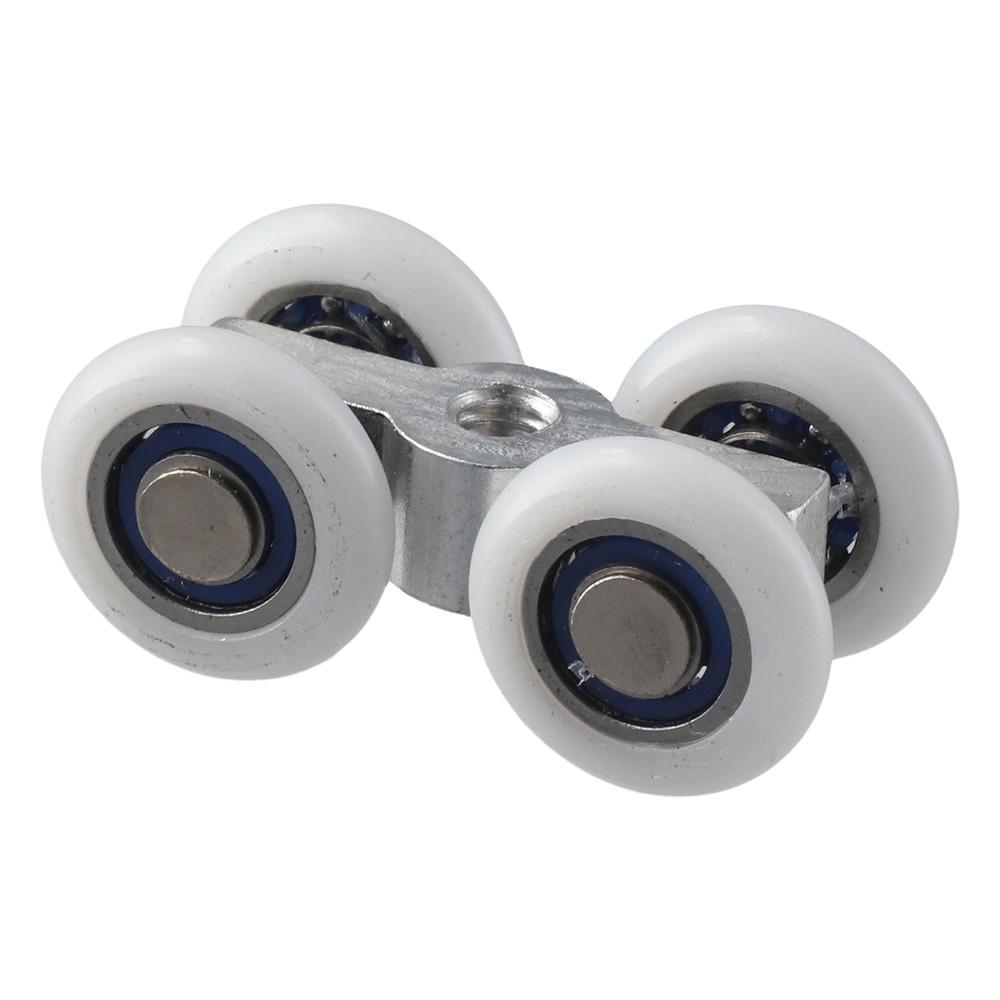 2 шт. металлический подвесной раздвижной ролик 1,85*0,87 дюйма комплект дверных роликов нержавеющий шкив фурнитура шкаф