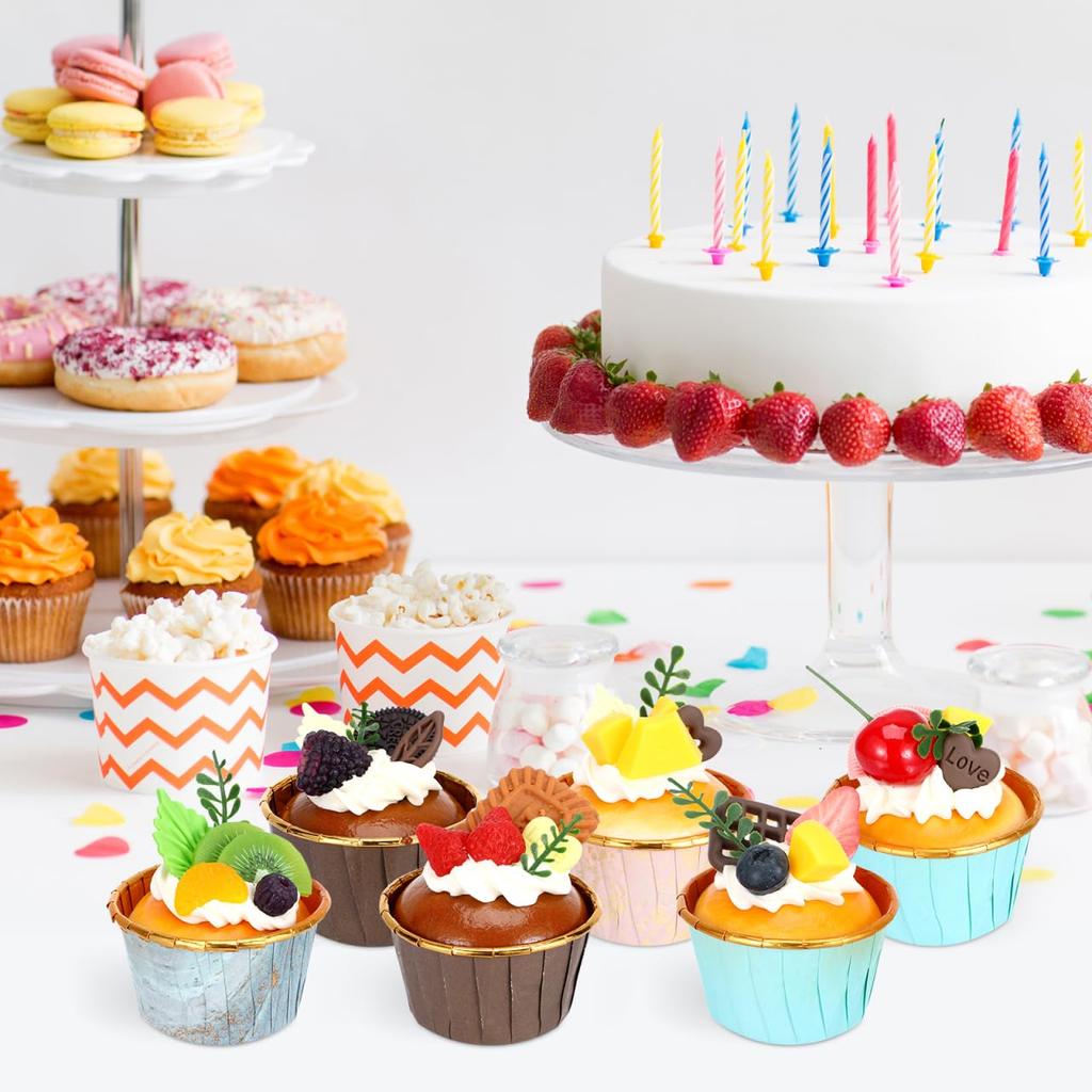 WINOMO Имитация еды Капкейк Еда Капкейк Еда Западная еда Имитация 6-компонентная модель, Образец, Модель, Модель, Хлеб,