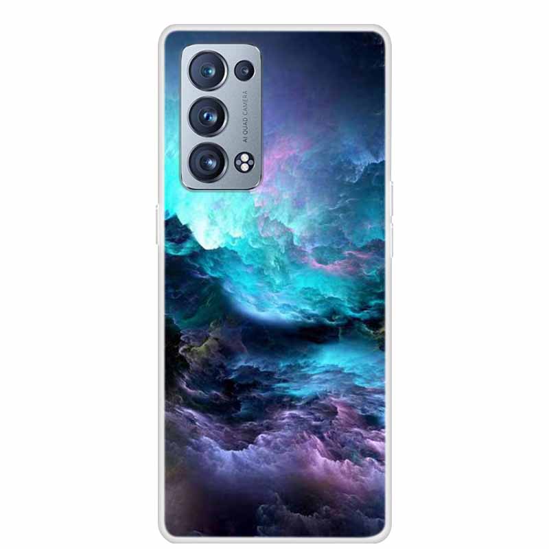 For OPPO Reno 6 Pro Plus 5G Case Reno6 Clear Marble Soft TPU Silicone Back Cover For OPPO Reno6 5G Phone Case Funda Bumper 6pro+