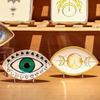 Oval Decorative Plate Eye Shape Dessert Plate Desktop Organizer Plate Jewelry Tray  Gift