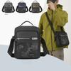Korean Version of Simple Outdoor Messenger Bag Trend Men's Large Capacity Shoulder Bag Business Commuting Durable Joker Handbag.