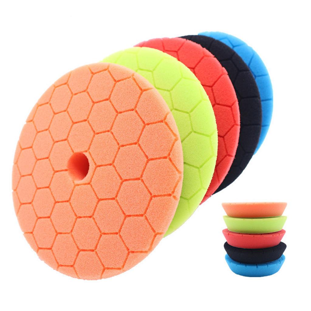 Buffing Polishing Pads 5 Pcs 6 Inch Large Size Sponge Polishing Pads Car Foam Buffing Sponge Pads