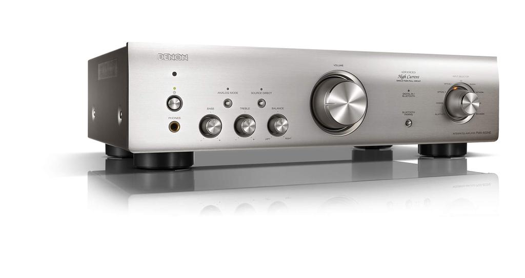 Denon Integrated Amplifier with Blurtooth Digital Input Premium Silver PMA-600NE & PMA-600NESP