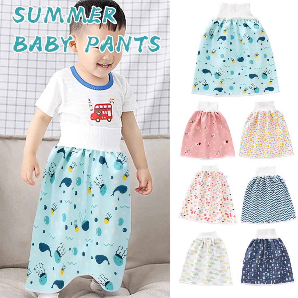 Natural Washable Baby Diaper 3 Layers-Infant Cotton Diaper Cloth Skirt