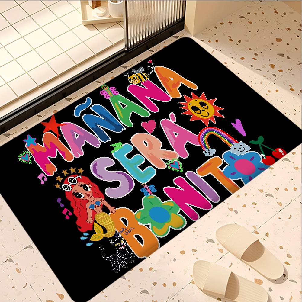 K-Karol G Manana Sera Bonito Room Mats Cheaper Anti-slip Modern Living Room Balcony Printed Welcome Rug