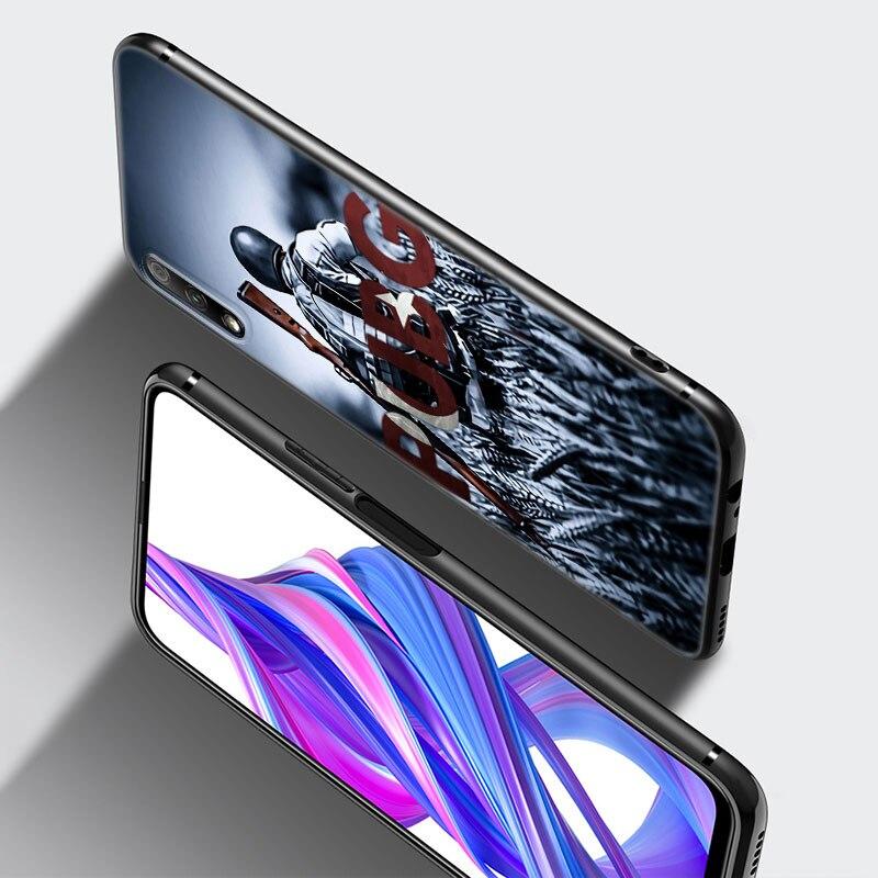 Модный чехол для игрового телефона PUBG для Huawei Honor 7A 8A 9X 20 Pro 8 10X Lite 9A 8C 9C 20E 7S 8S 20S 8X 10i 20i 30i, мягкий черный чехол
