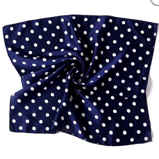 2021 Small Size Women Scarf Fashion Print Silk Scarves Square Neck Office Satin Handkerchief Bandana Foulard