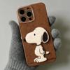 Милый чехол для телефона с мультяшным Снупи для IPhone 16 Pro Max 15 14 Plus 13 12 11 XS Max X XR Ударопрочный матовый бампер