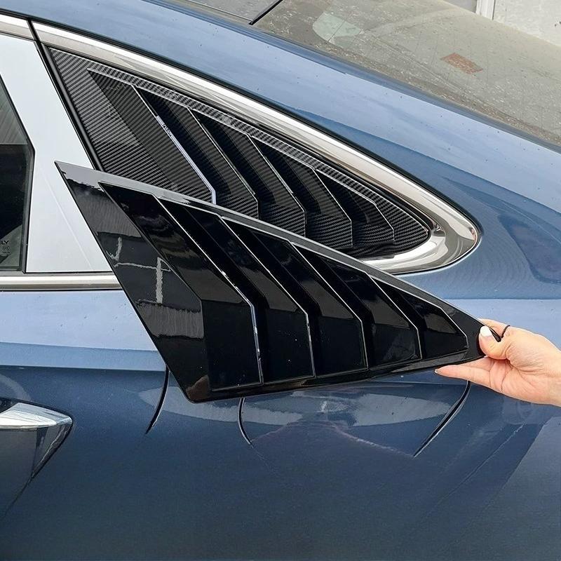 For Geely Galaxy A7 Rear Side Window Louver Trim Rear Triangle Glass Shutter Cover Car Styling Exterior Modification Accessories