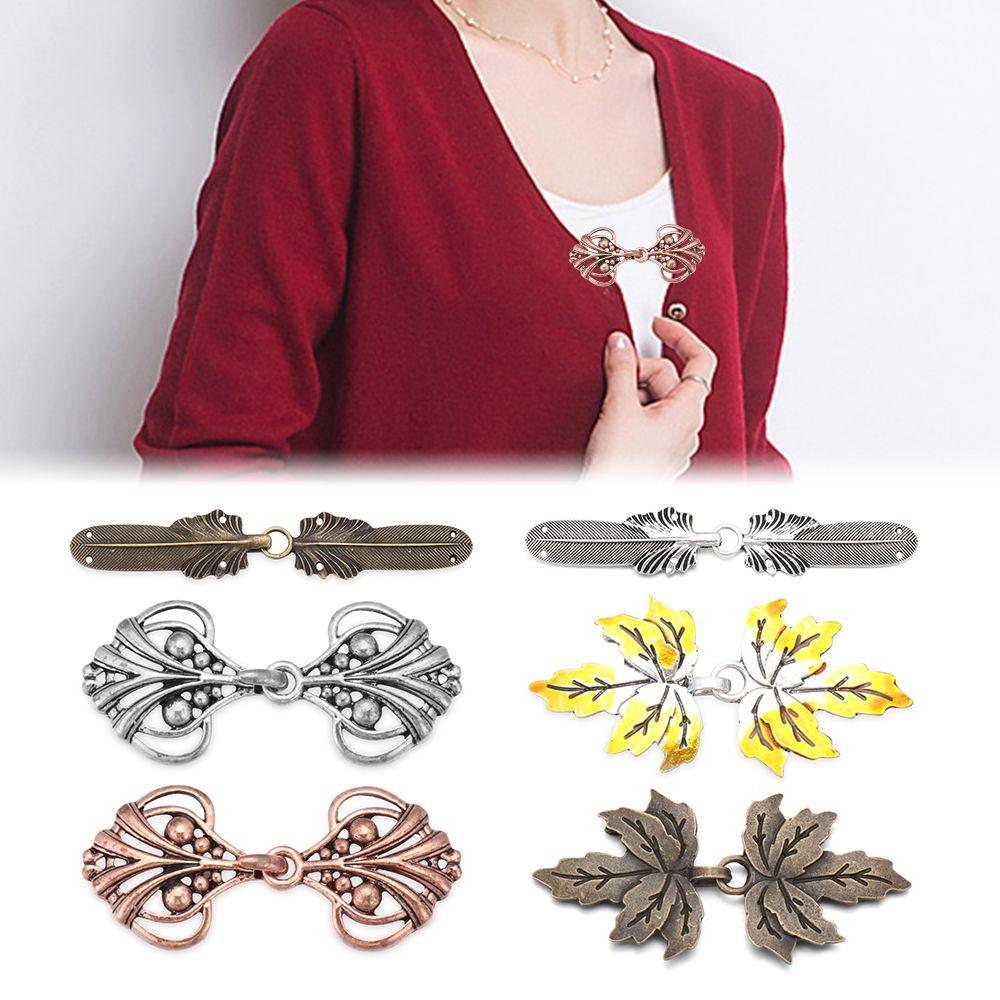 Winter Fashion DIY Sewing Retro Sweater Blouse Pin Clip Clasps Shawl Brooch Cardigan Clip