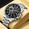 Casual Men's Watch Men's Quartz Watch Large Dial Men's Watch Multi-dial Watch Stainless Steel Watch