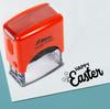 Printtoo Happy Easter Self Inking Rubber Stamp Pre, чернильный офисный штамп, канцелярские товары для домашнего офиса, 38 x 14 мм,
