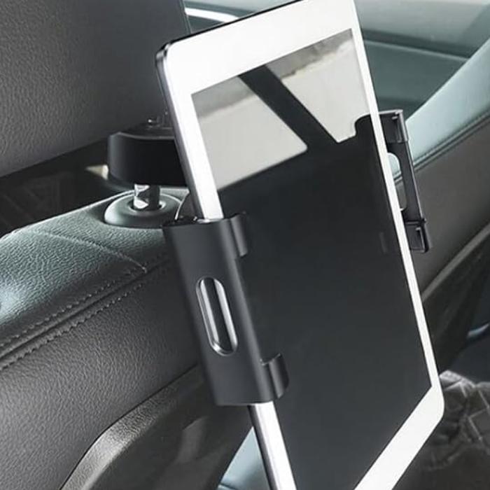 Regulowany uchwyt samochodowy na tablet/telefon, montaż na zagłówku
