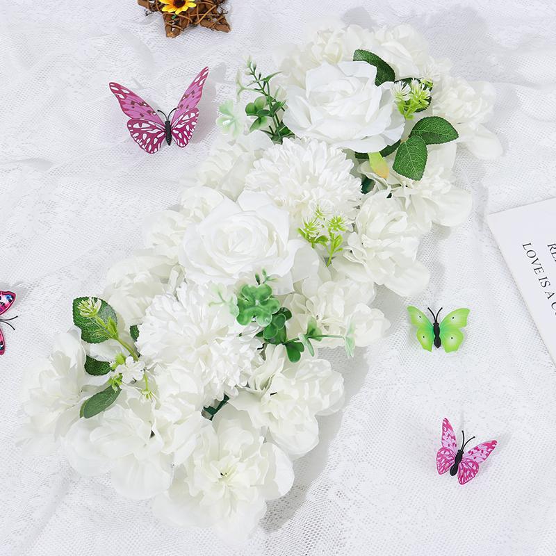 Искусственные цветы, свадебные украшения, арка, шелковые пионы, розы, искусственная арка, цветочный декор, украшения для приема/банкета