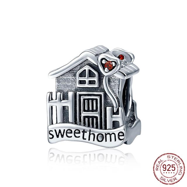 New 925 Sterling Silver Rose Girl Boy Pink Sparkle Spacer Clip Charm Bead Fit Original Fashion Bracelet DIY Jewelry for Women