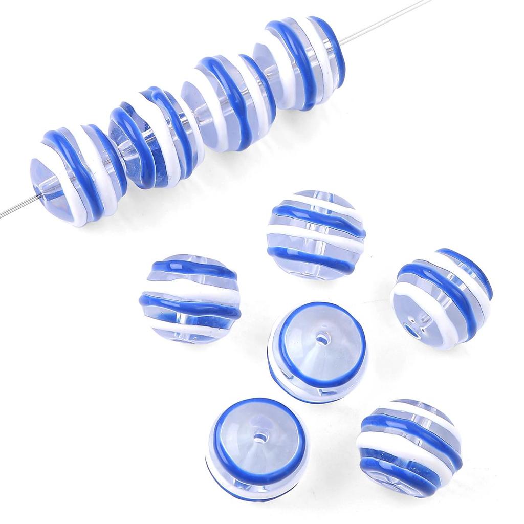 2 шт./пакет, ручная роспись, забавные цветные стеклянные бусины для DIY ожерелье, браслет, серьги, изготовление ювелирных изделий, аксессуары для рукоделия