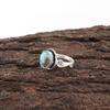 Кольцо из голубой медной бирюзы ручной работы, кольцо из стерлингового серебра 925 пробы, целебное украшение, подарок для нее