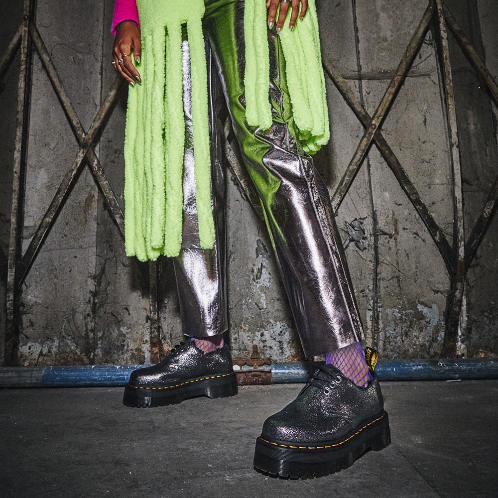 Dr.martens 1461 Quad Parain Distress металлик