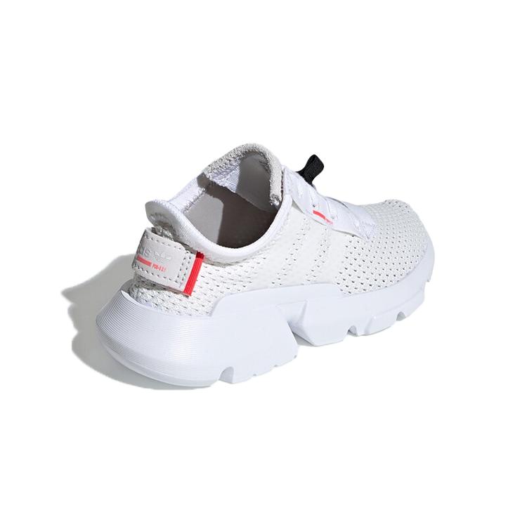 adidas Originals Pod S3.1 Дышащие и нескользящие Низкие детские кроссовки для бега Белые Дети возрастом от 3 до 7 лет CG7001
