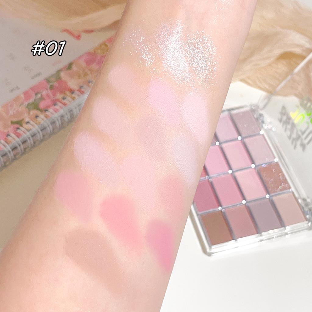 Обожаю 16-цветную палетку теней для век, перламутровый матовый лежачий шелкопряд, осветляет низконасыщенный земляной цвет в повседневном макияже