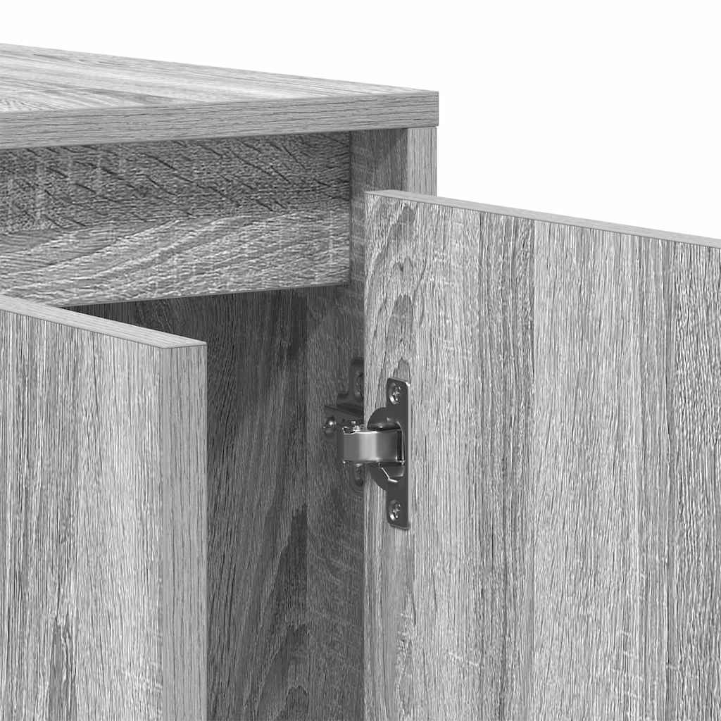 Sideboard Grey Sonoma 135 x 41 x 75 cm Particle Board