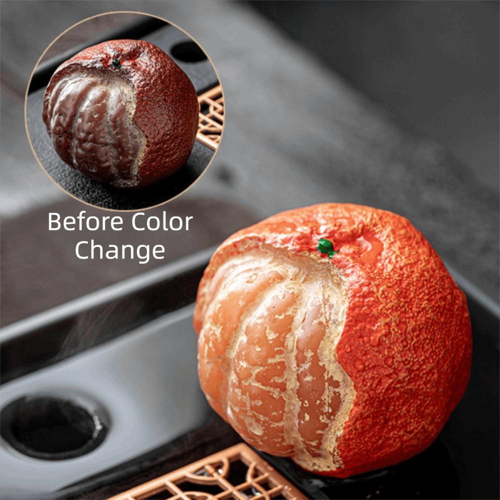 Simulated Peeled Orange Tea Pet Corrosion-resistant Tangerine Tea Table Ornament Tea Room