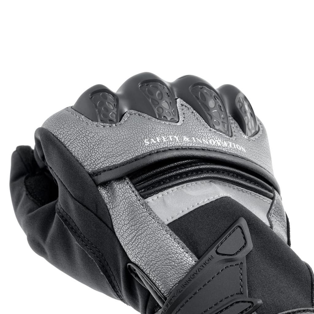 KOMINE Защитные ветрозащитные теплые перчатки для мотоциклов HG черные красные XL GK-855