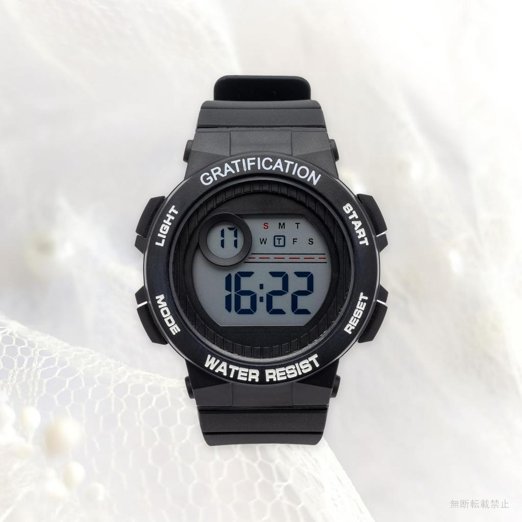 Цифровые часы 3 ATM Водонепроницаемые WP Dain Черные [Fieldwork] Женские YM122-6