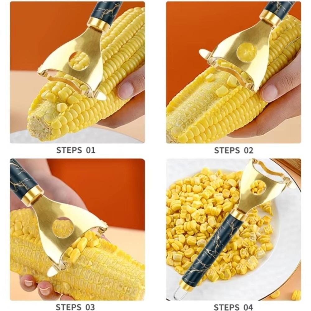 Anti Slip Handle Manual Corn Planer Stainless Steel Corn Cob Thresher For Kitchen