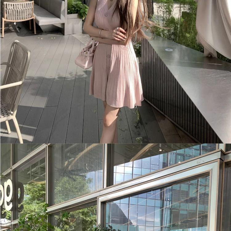 Элегантное платье-майка без рукавов из ледяного шелка с облегающим кроем для женщин