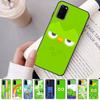 Популярный чехол для телефона с зеленой совой D-Duolingo для Samsung S 24 Fe 25 Ultra Plus 20 Lite 21 30 22 23 24 22 Ultra 5G Fundas
