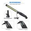 COB LED Flashlight Magnetic Work Light USB Rechargeable Torch Hook Portable Lantern Inspection Light for Home Camping Car Repair