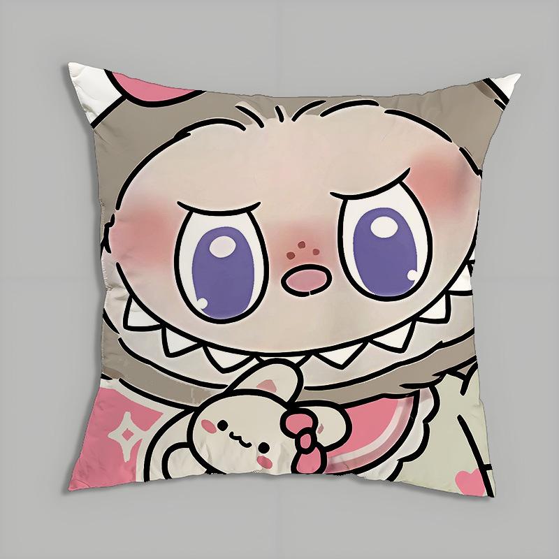 Peripheral Series Pillow Labubu Cartoon Doll Doll Pillow Cushion Cushion Gift Back Cushion