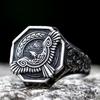 Кольцо с Норвежским Орлом из Нержавеющей Стали 316L Viking Jewelry Подарок Для Мужчин Женщин Модный Амулет Аксессуары для Вечеринки