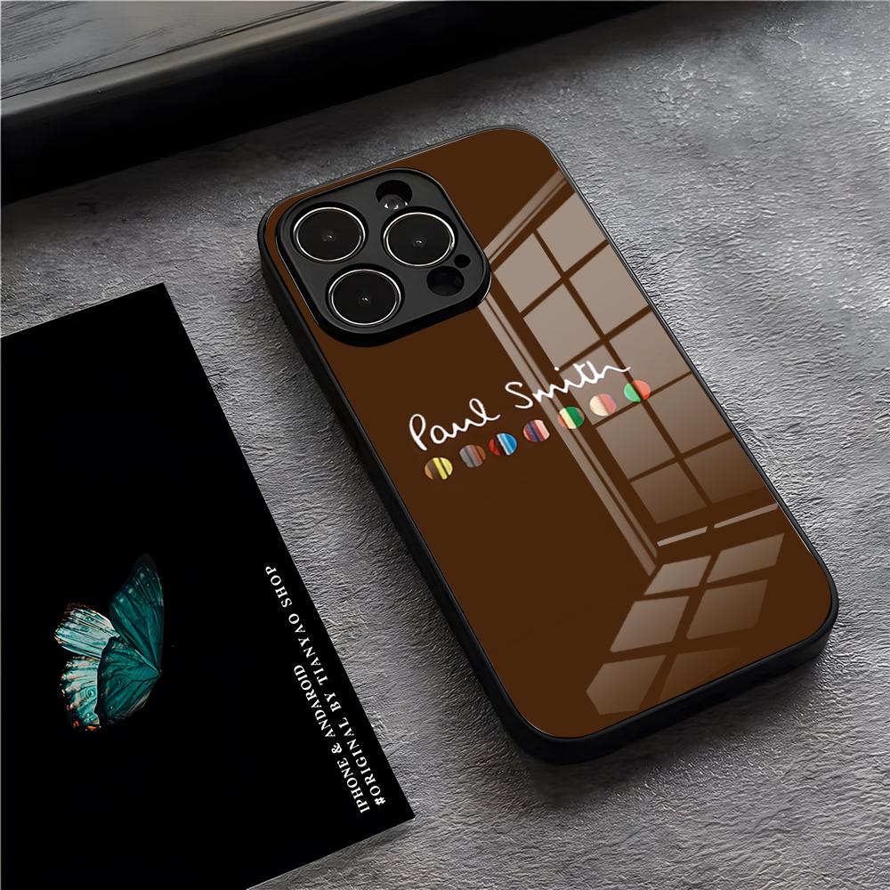 Модный Чехол для Телефона S-Smith Paul Art Для IPhone 17 Pro Max 15 Pro 16 14 Plus 12 13 Mini 11 Pro Ударопрочная Стеклянная Крышка
