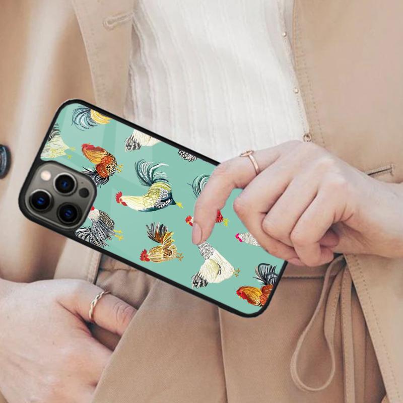 Chicken Pattern Magnetic Phone Case For APPLE iPhone 17 Air 16 14 13 12 Pro Max 15 Plus Wireless Charge With MagSafe Cover