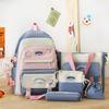 Schoolbags for Girls Elementary School Students Five Piece Backpacks for Middle School Students Junior High School Students Backpacks